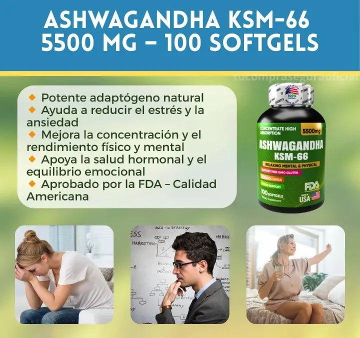 Ashwagandha: Reduce Estrés, Mejora Energía y Equilibrio Mental