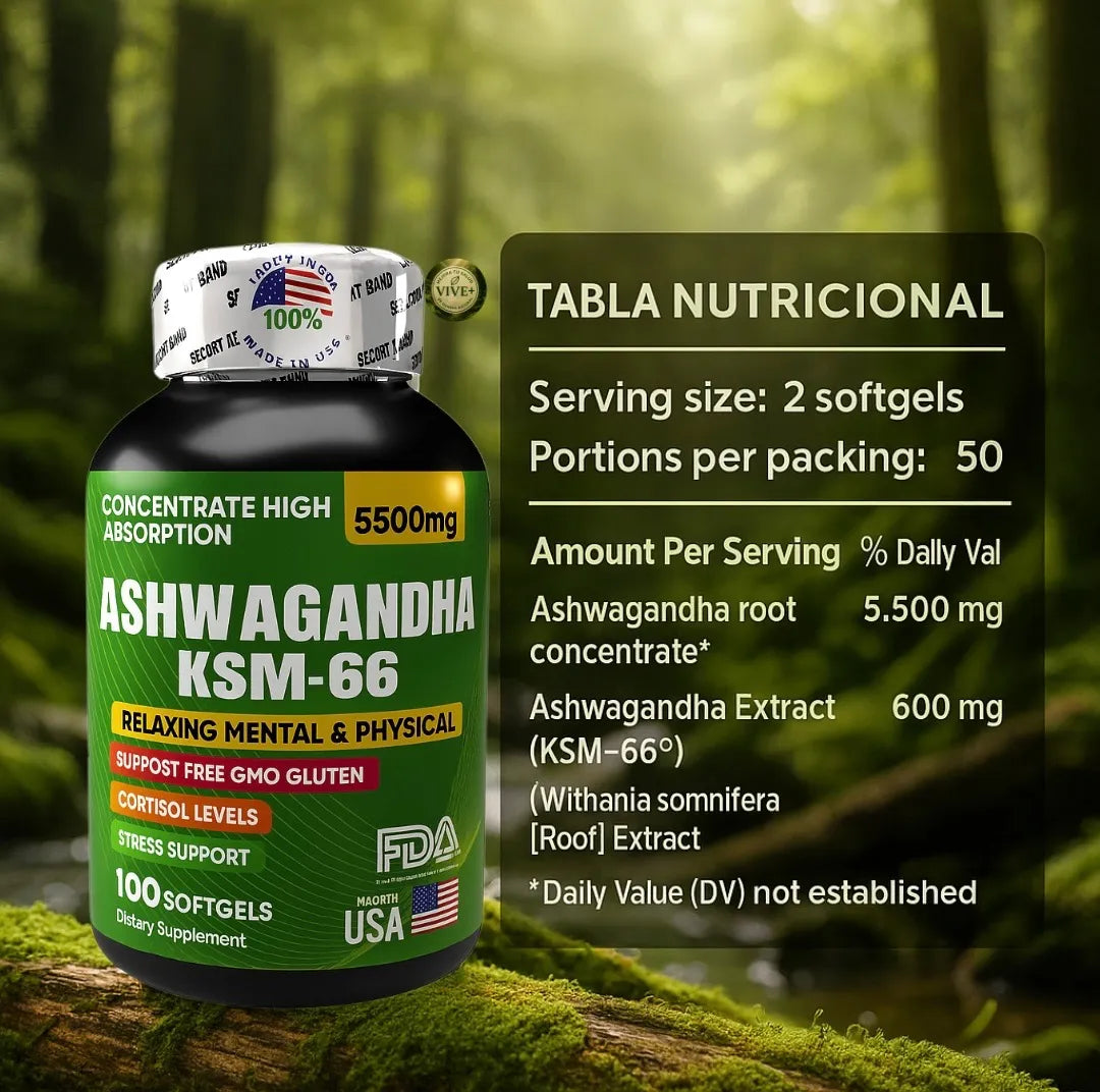 Ashwagandha: Reduce Estrés, Mejora Energía y Equilibrio Mental