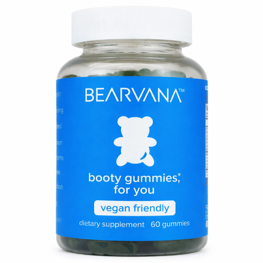 Bearvana Booty Gomitas: Gomitas Veganas para Soporte y Equilibrio Femenino